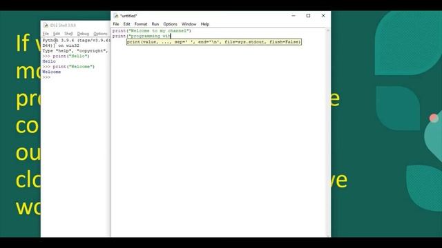 PYTHON SHELL AND PYTHON SCRIPT смотреть онлайн