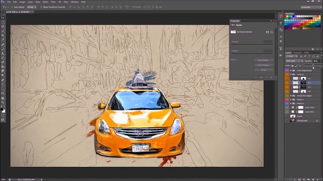 Architecture Sketch Photoshop Action Tutorial смотреть онлайн