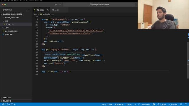 Google Drive and Node JS integration смотреть онлайн