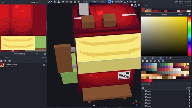 Milk Carton | Blockbench Timelapse смотреть онлайн