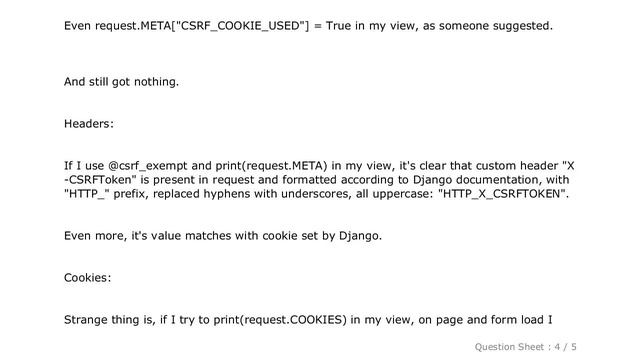 Django : Django 1.9 AJAX form CSRF token 403 error - "CSRF cookie not set" смотреть онлайн