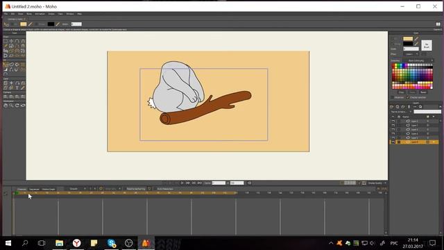 Процесс создания анимации №6 (Раз, зайчик два) смотреть онлайн