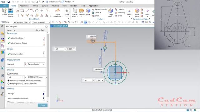 #3 NX 12 Layout and Creating Sketch | Beginners Tutorial смотреть онлайн