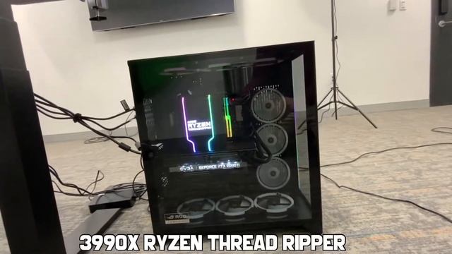 I built the ultimate $20,000 for Deanthony Thomas!!! Ryzen 3990x 3-way workstation #short смотреть онлайн