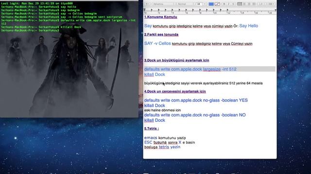 MAC OS X Terminal komutlari TOP 5 смотреть онлайн