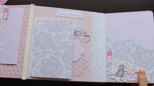 Скрапбукинг_Альбом ручной работы_альбом своими руками_ для девочки от рождения до годика..mp4 смотреть онлайн