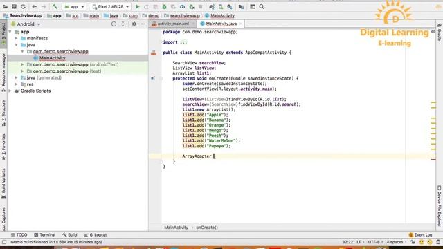 109 Android SearchView | Online Training Download app from below link смотреть онлайн