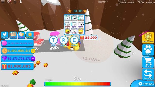 NEW Strongest & Rarest SECRET Xmas Pets (HOLLY BELL - 0.000013%) In BUBBLE GUM SIMULATOR! [Roblox] смотреть онлайн