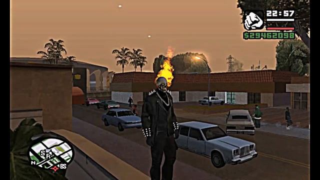 ^_^  ^_^ Gta San Andreas мод на Призрачного гонщика ^_^  ^_^