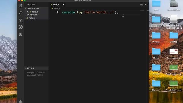 JavaScript Beginners Tutorial 5 | Hello World смотреть онлайн