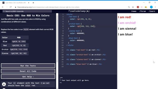 Basic CSS (36/44) | Use RGB to Mix Colors | freeCodeCamp смотреть онлайн