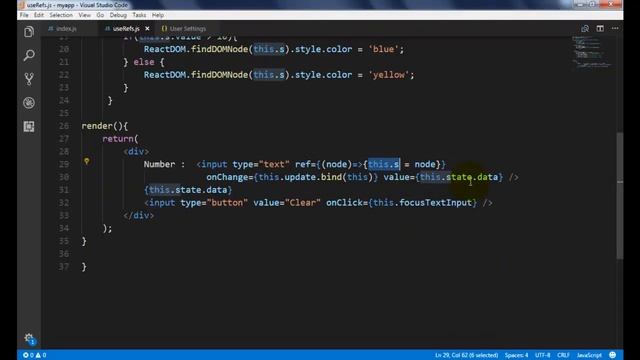 #8 React JS Ref attribute Telugu Tutorials смотреть онлайн