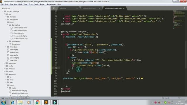laravel project dynamic column print using ajax part 23 | dynamic column in laravel project смотреть онлайн