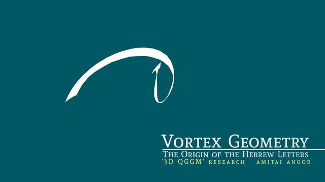 Vortex Geometry- The Origin Of The Hebrew Letters- 3D QGGM Research