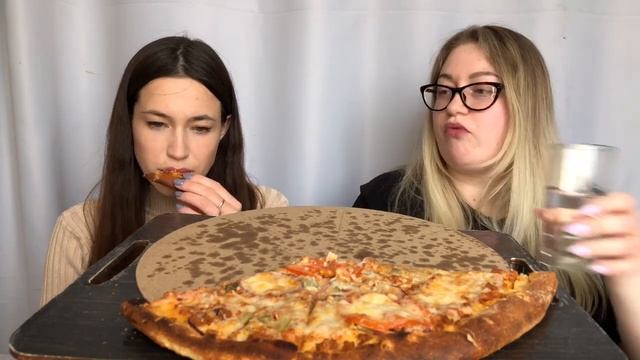 Мукбанг пицца чизбургер | Mukbang Pizza Cheeseburger