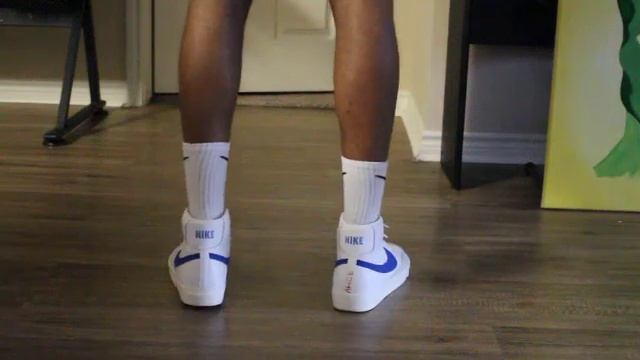 Nike blazer mid (on foot look) racer blue смотреть онлайн