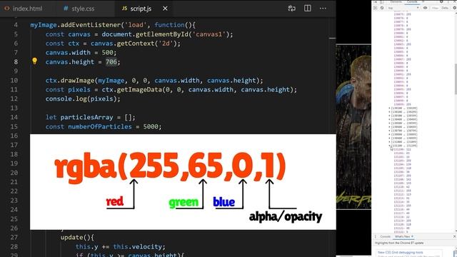Vanilla JavaScript Pixel Rain Tutorial смотреть онлайн