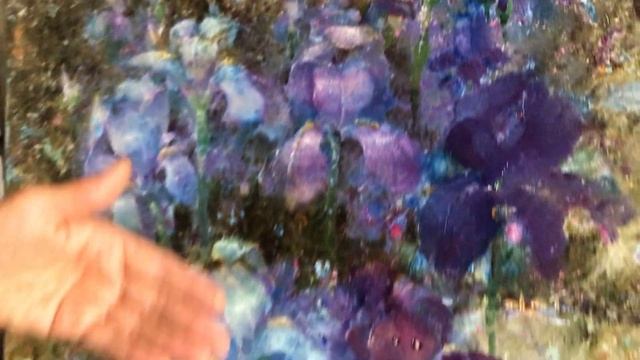 Обзор картины Елены Ильичевой - "Ирис великолепный" смотреть онлайн