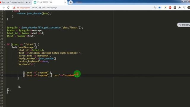 Telegram bot 2 - dars смотреть онлайн