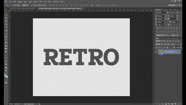 How to create retro/vintage style text in Photoshop via Text Effects by Sko4 смотреть онлайн