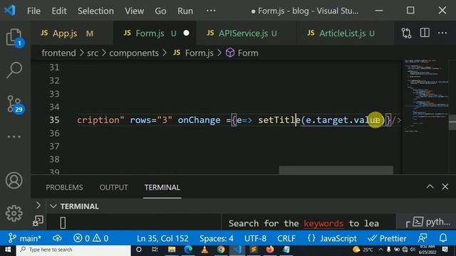 11. Update Article - Django And React JS Blog смотреть онлайн
