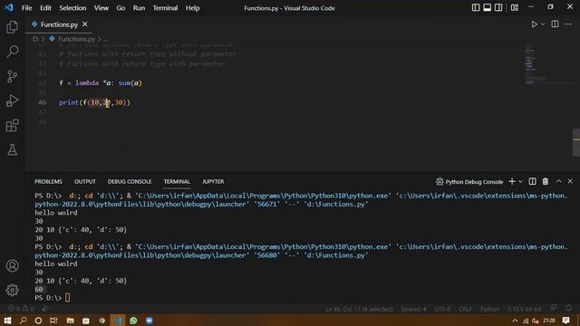 Python 3 - Part 10 | Functions | Basics | Selenium tutorial смотреть онлайн