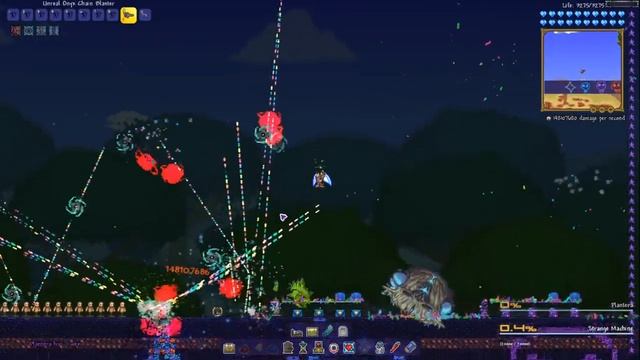 Terraria Supreme Buffed Onyx Chain Blaster Hydra Sevenshot vs Calamity Mod Ancients Awakened Mod смотреть онлайн