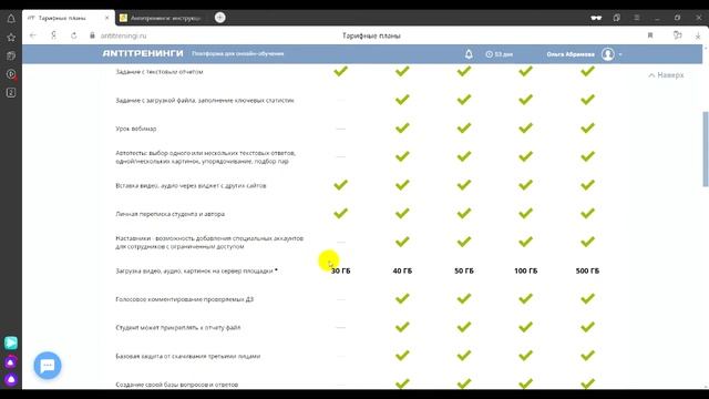 Платформа Антитренинги: возможности платформы, как выбрать тарифный план, общие настройки (урок №1) смотреть онлайн