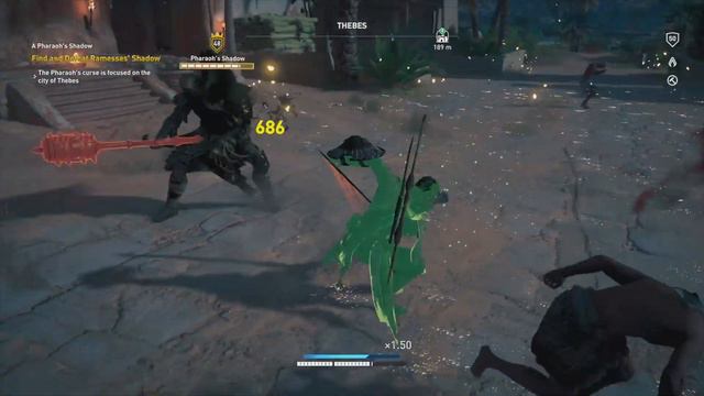 Assassin Creed Origins - Where to find Ramesses Shadow (A Pharaoh's Shadow) смотреть онлайн