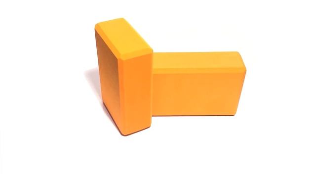 Блоки для йоги 2 шт. STRONG BODY оранжевые смотреть онлайн