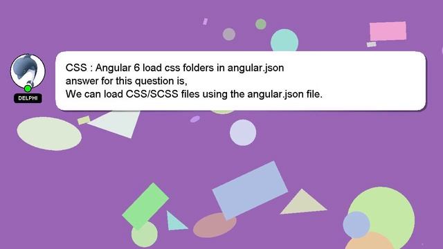 CSS : Angular 6 load css folders in angular.json смотреть онлайн