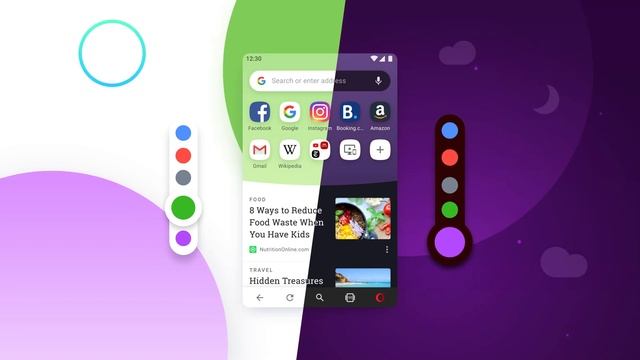 New Opera 54 for Android with colorful themes looks goood! смотреть онлайн