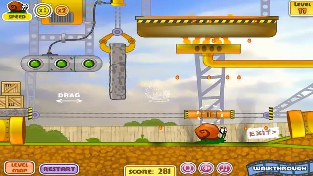 Snail Bob Complete Walkthrough Levels 1 - 20 смотреть онлайн