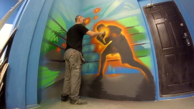 Ринг. Speed Painting. Студия Художеств "Da BOO HOUSE" Граффити Graffiti смотреть онлайн