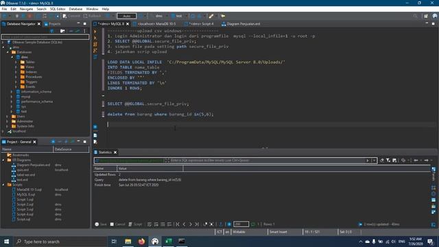 Upload file Excel ke MySQL mengunakan CLI (Windows 10) смотреть онлайн