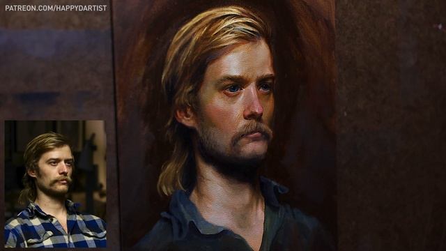 Painting a Realistic Portrait ? OIL PAINTING TIMELAPSE смотреть онлайн