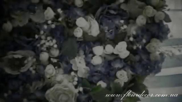 Свадьба в бело-голубых тонах. смотреть онлайн