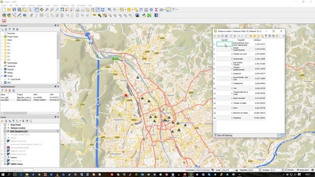 QGIS Distance Matrix смотреть онлайн