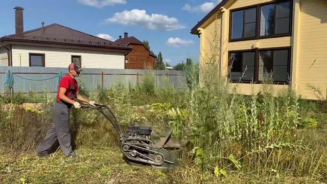 Покос травы мульчером смотреть онлайн