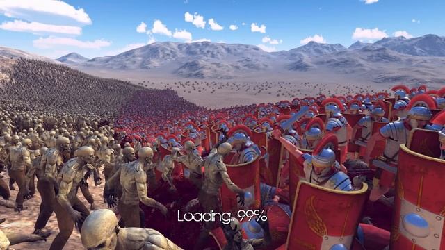 UEBS ➤ 300 СПАРТАНЦЕВ против 20000 РИМЛЯН ➤ Ultimate Epic Battle Simulator # 5 смотреть онлайн
