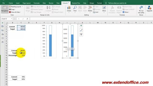 Quickly create a thermometer chart in Excel смотреть онлайн