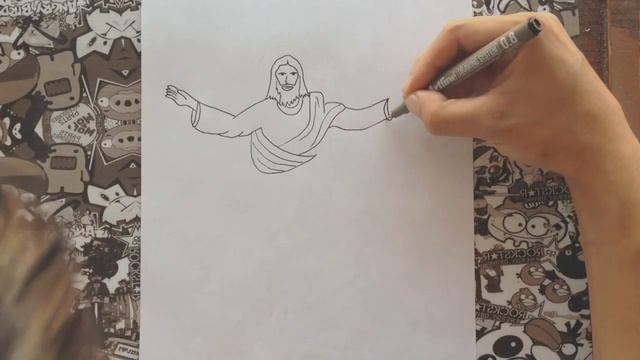 Como dibujar a dios | how to draw god | como dibujar a jesus смотреть онлайн