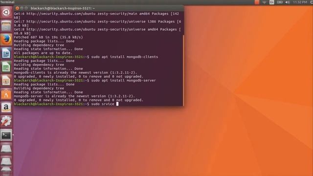Install mongodb in ubuntu 17.04.... смотреть онлайн