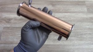 Дефлегматор медный рубашечный 2 кламп 210мм сварка аргоном СэмКупрум