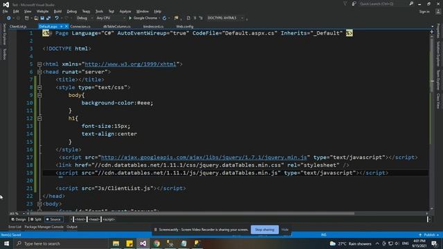 How to JSON data work in asp.net with C# using web service смотреть онлайн