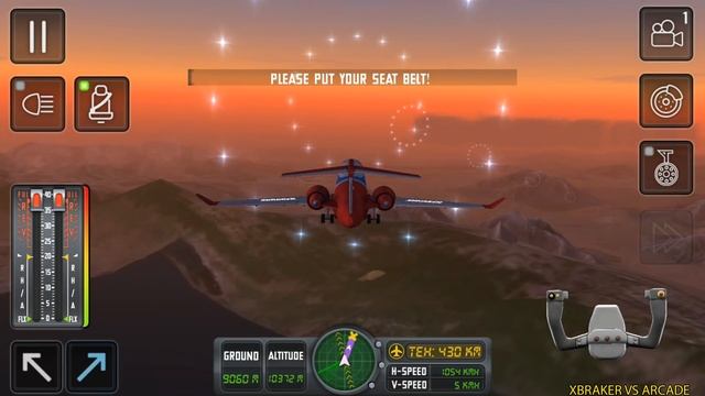 Flight Sim 2018 #132 - Airplane Simulator - Plane Flying Inside Storm - Android Gameplay