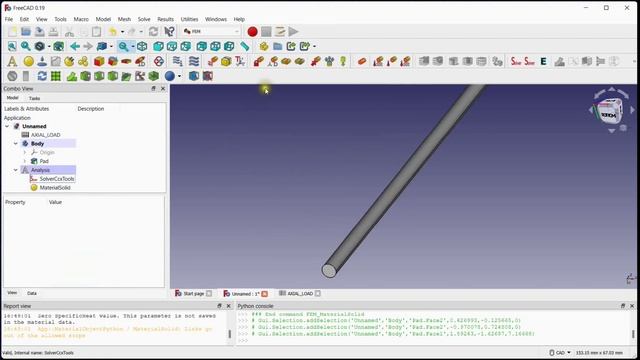 FreeCAD: FEM | Beginner Tutorial #1 - Introduction and Axial Loaded Members смотреть онлайн