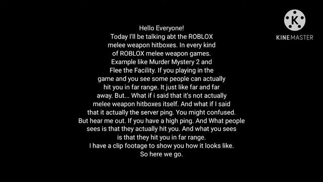 ROBLOX - Melee Weapon Hitboxes Explain - Not Hit boxes at all. [Voiced] смотреть онлайн
