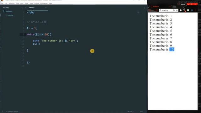 PHP Tutorial - PHP Loops - PHP While Loop - Do While Loop - PHP ForEach Loop - PHP For Loop - 14 смотреть онлайн