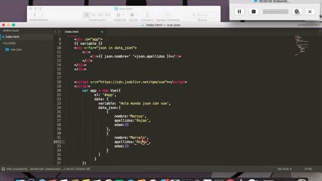 uso de JSON en vue смотреть онлайн